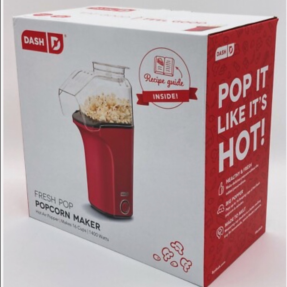 Dash Fresh Pop Red Popcorn Maker